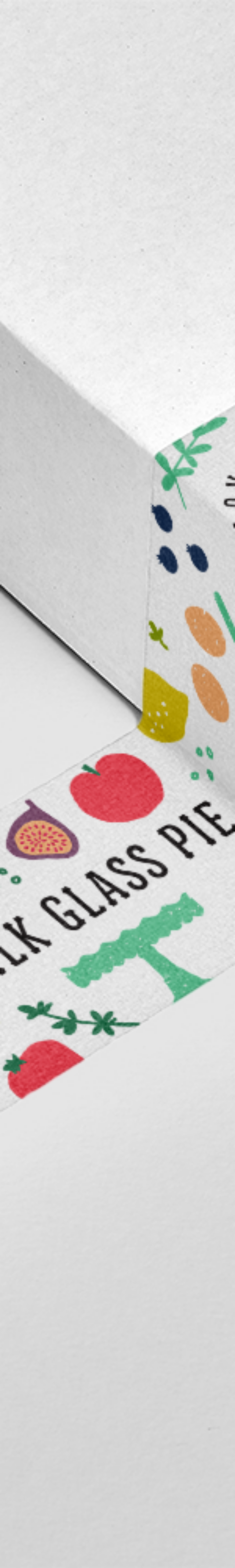 Milk Glass Pie Tape