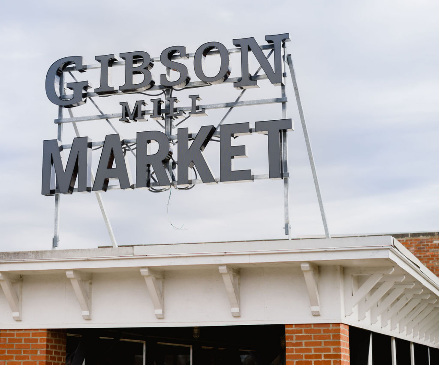 Gibson Mill Market Sign