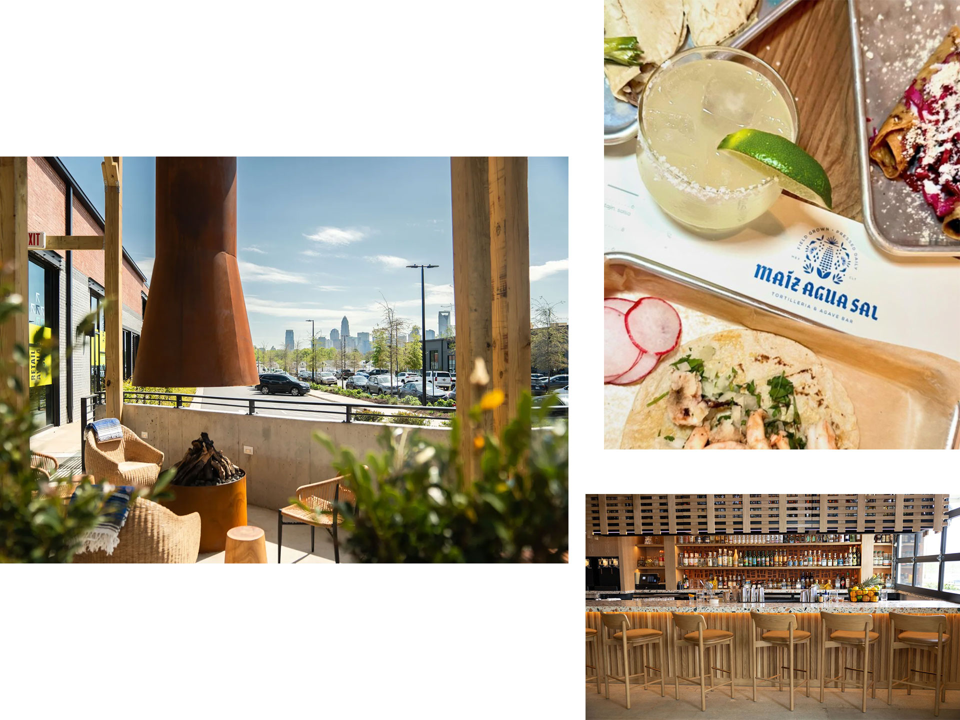 MAS Tortilleria Branding Bar, Menu and Patio