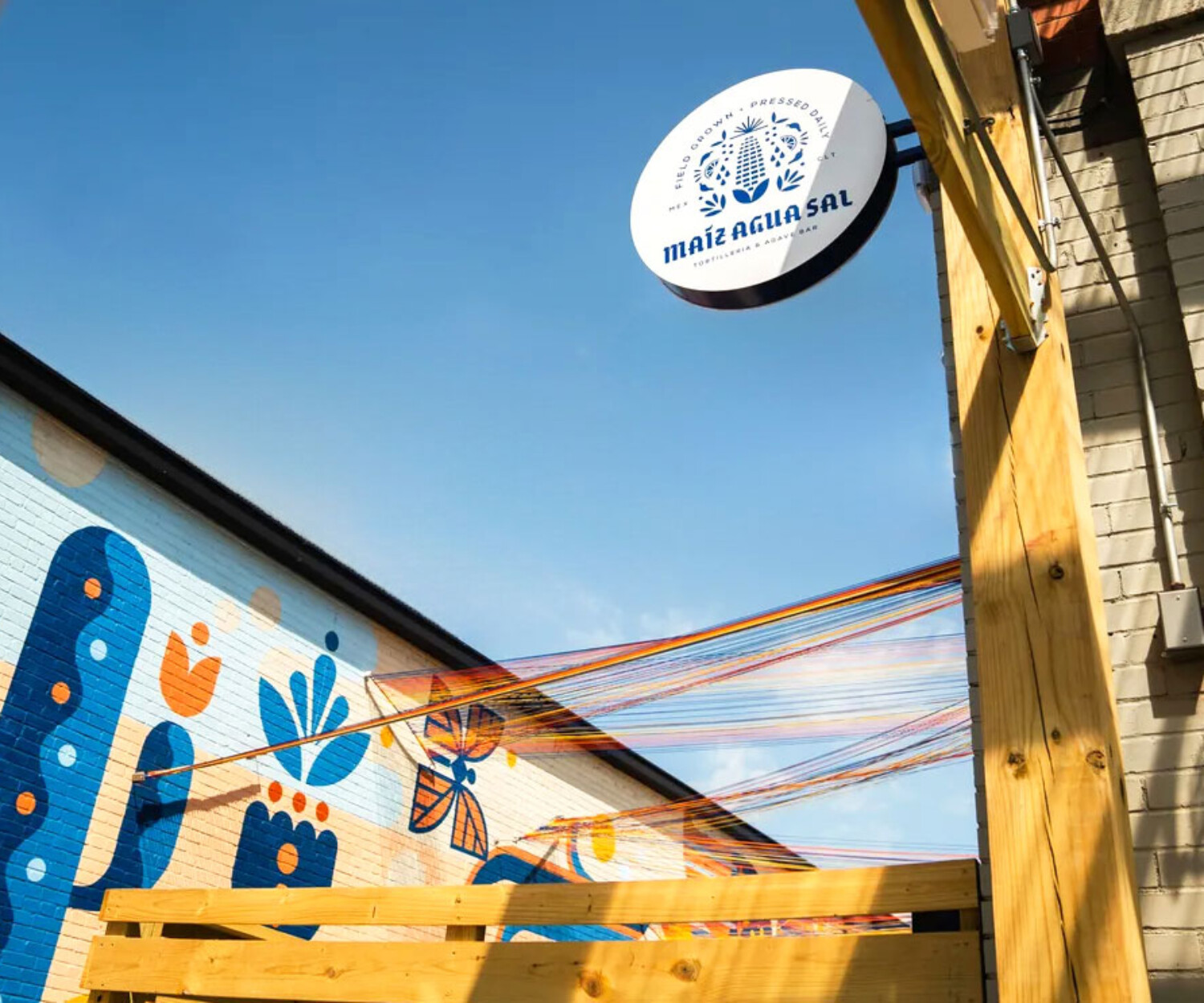 MAS Tortilleria Branding Signage and Mural